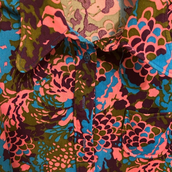 Vintage floral shirt dressss - Picture 5 of 6